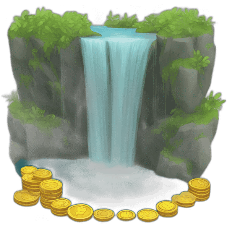 coins-waterfall emoji