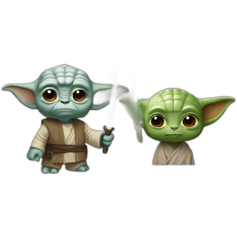 Licorne et yoda emoji