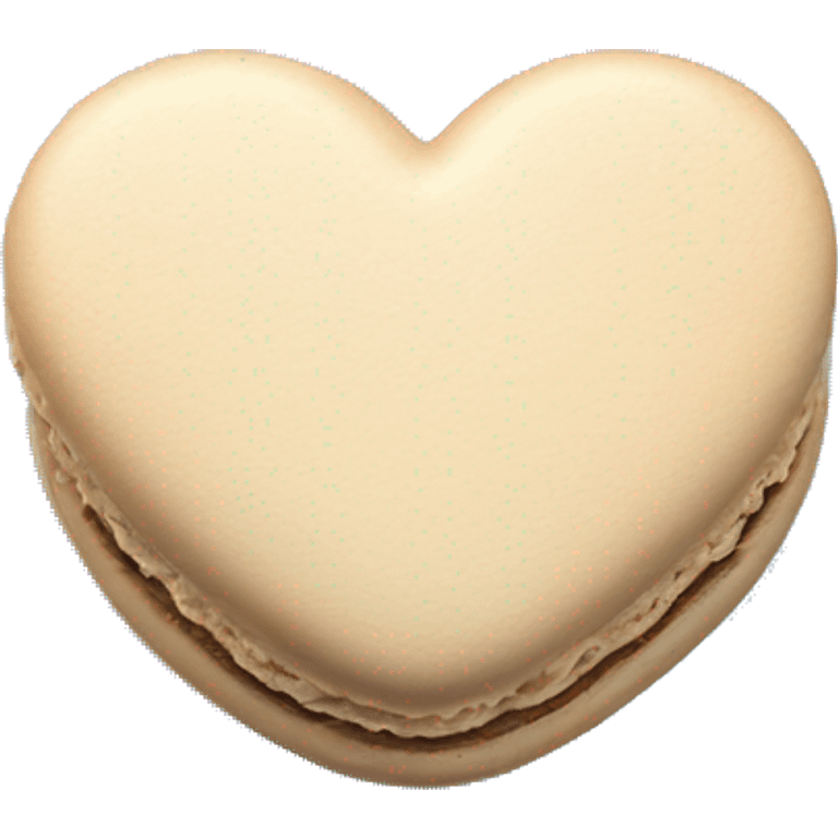 Blue Realistic isolated heart shaped macaron cookie laying down flat emoji