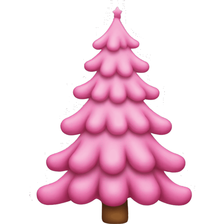 pink christmas tree emoji