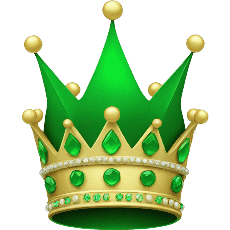 crown in green emoji