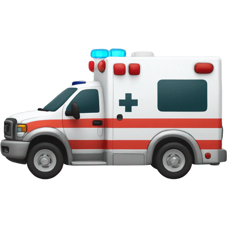 Ambulance with lights and sirens emoji