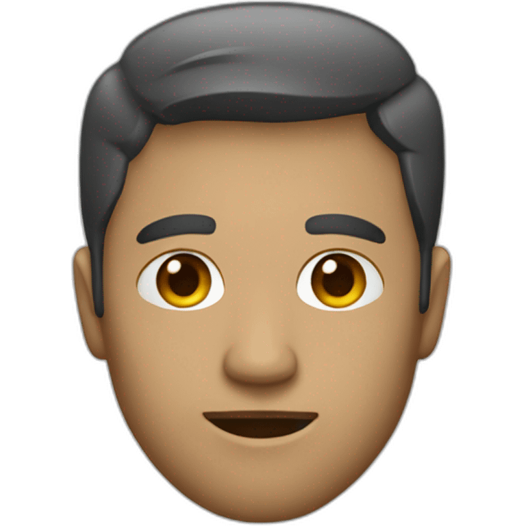 Man with telegram on his face emoji