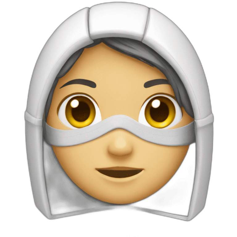 Girl fencer sabre emoji