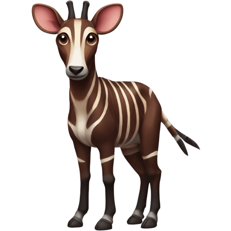 Okapi with brown body emoji