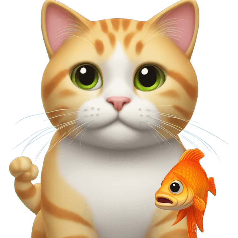 cat with fish body emoji