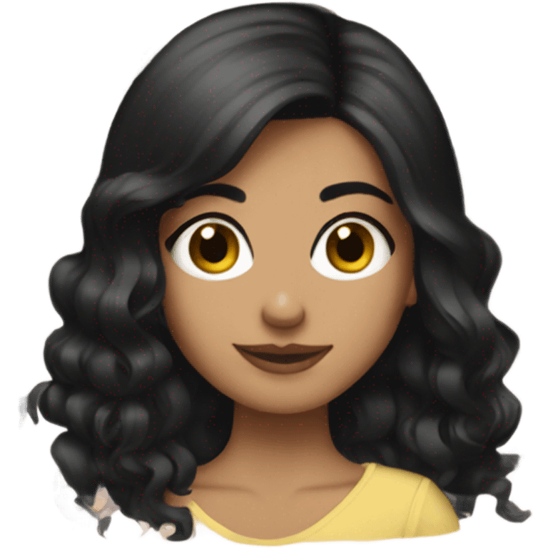 black hair abi decker  emoji