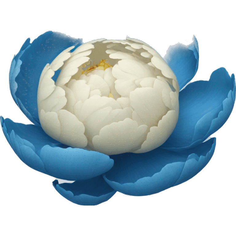 Blue peony  emoji