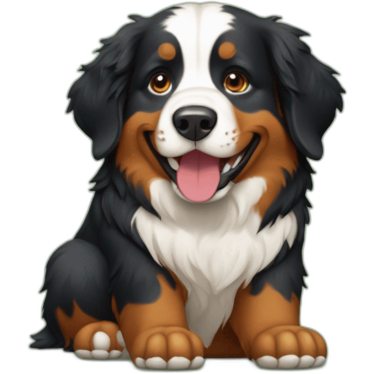 Bernese Mountain Dog Play ball emoji