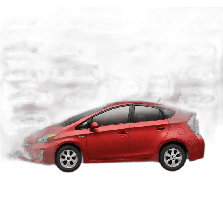 red toyota prius emoji