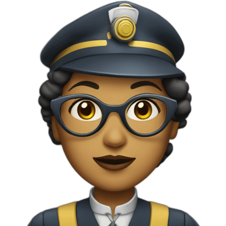 futuristic stationmaster woman emoji