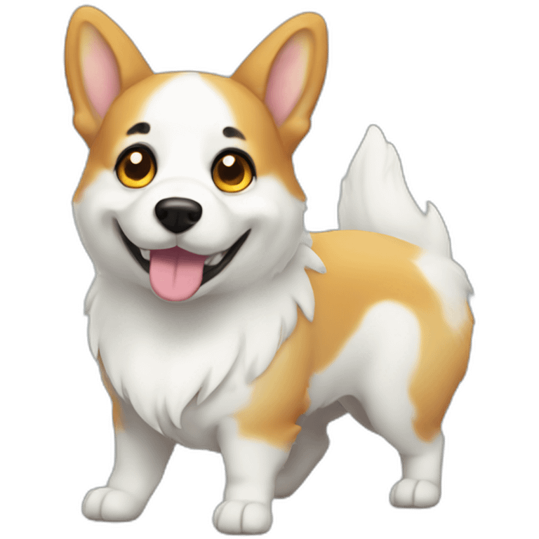 ghost corgi emoji