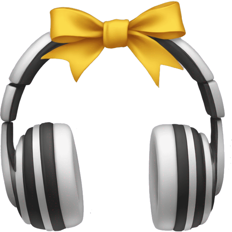 Headphones with bows  emoji