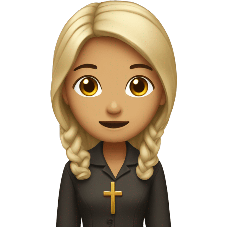 christain fall girl emoji