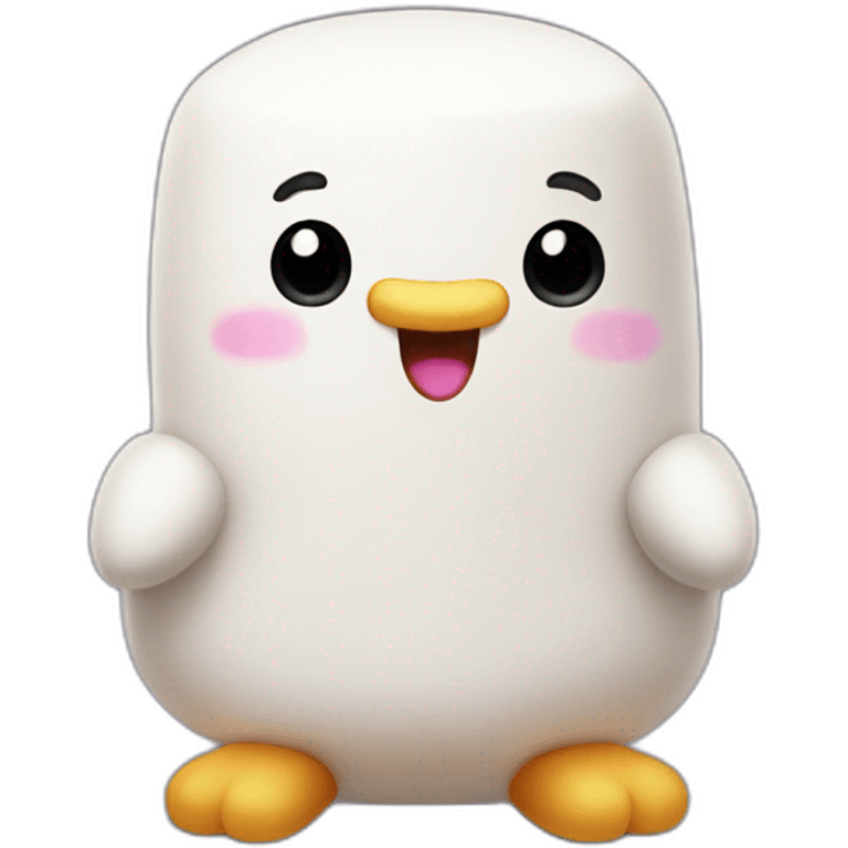 Marshmallow peep emoji