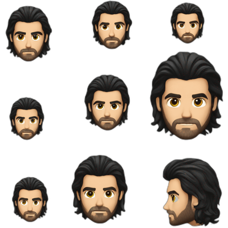 David Mazza long hair emoji