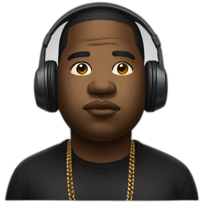 biggie and headphones emoji