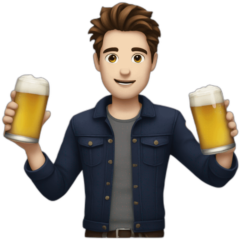 Twilight edward  drink beer emoji