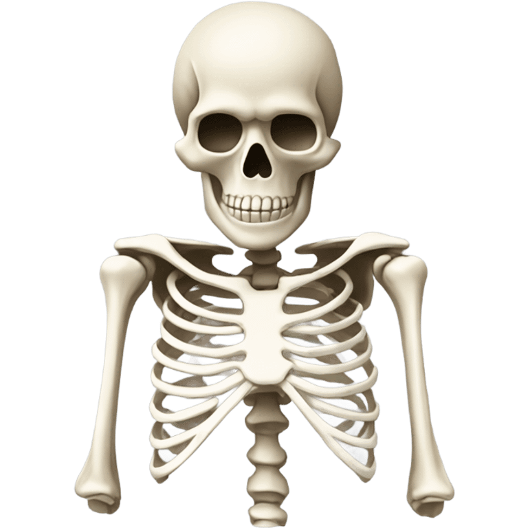 Embarrassed skeleton.  emoji