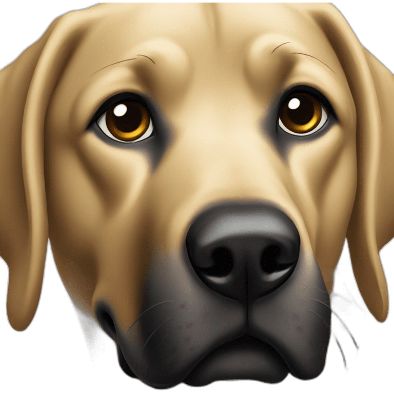 Labrador noir emoji