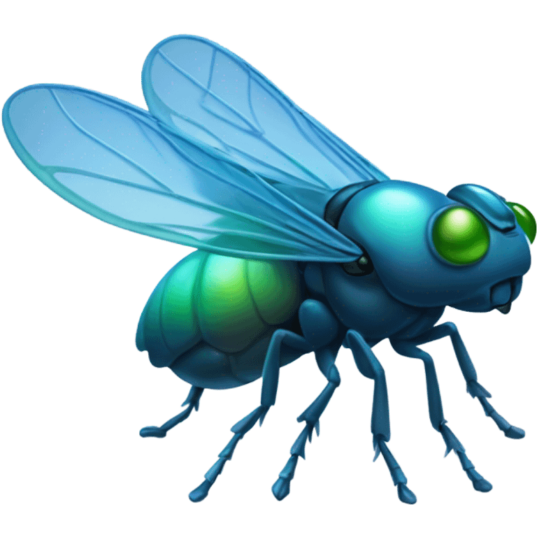 blue fly emoji