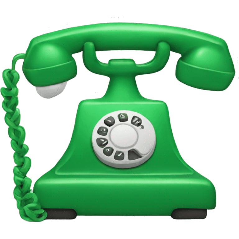 Green telephone  emoji