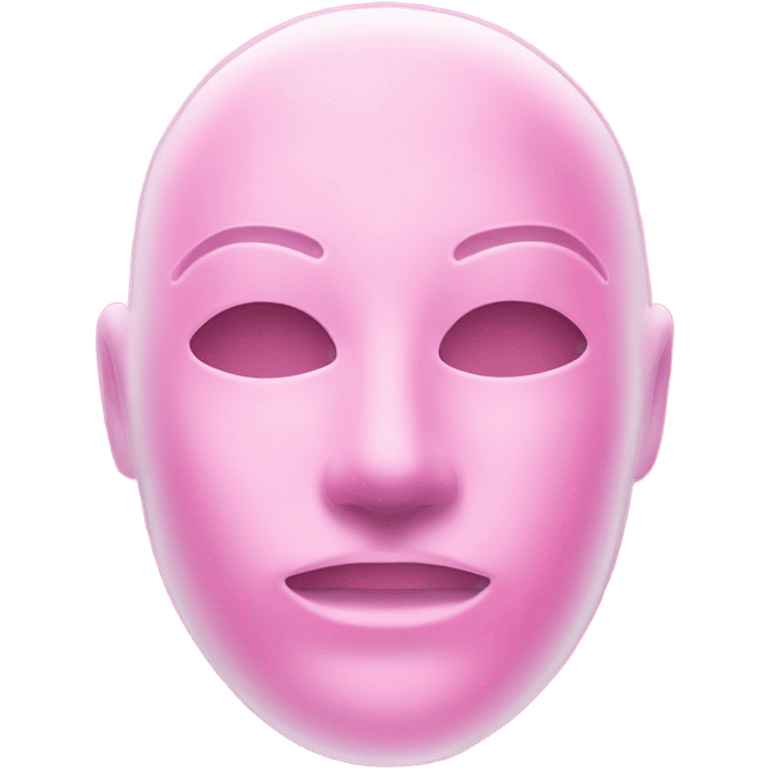 hydrogel face mask pink emoji