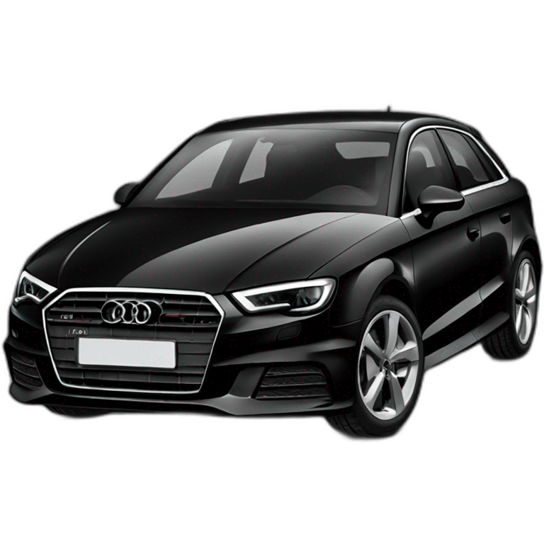 Audi a3 2023 black emoji