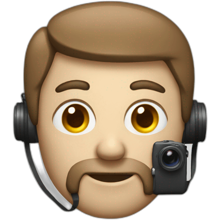 Camera head man emoji