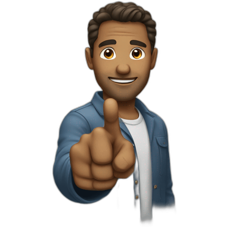 man pointing at you emoji