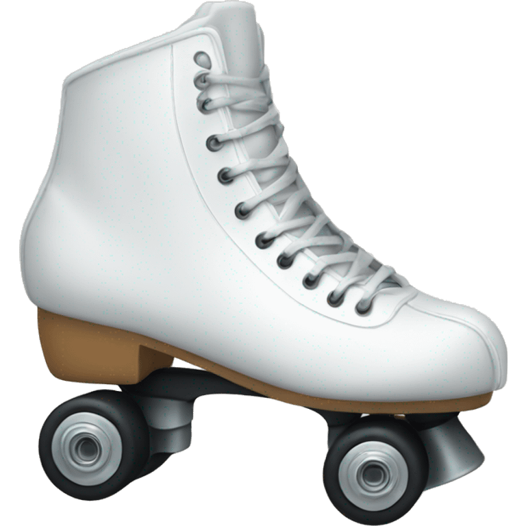 White rollerskate artistic emoji