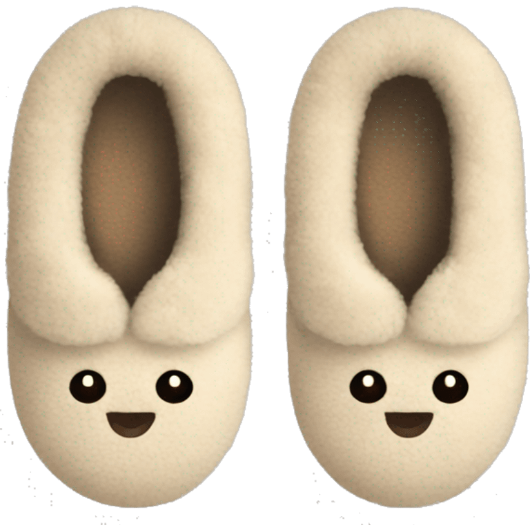 cozy slippers emoji