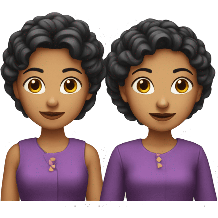 Dos hermanas gemelas emoji