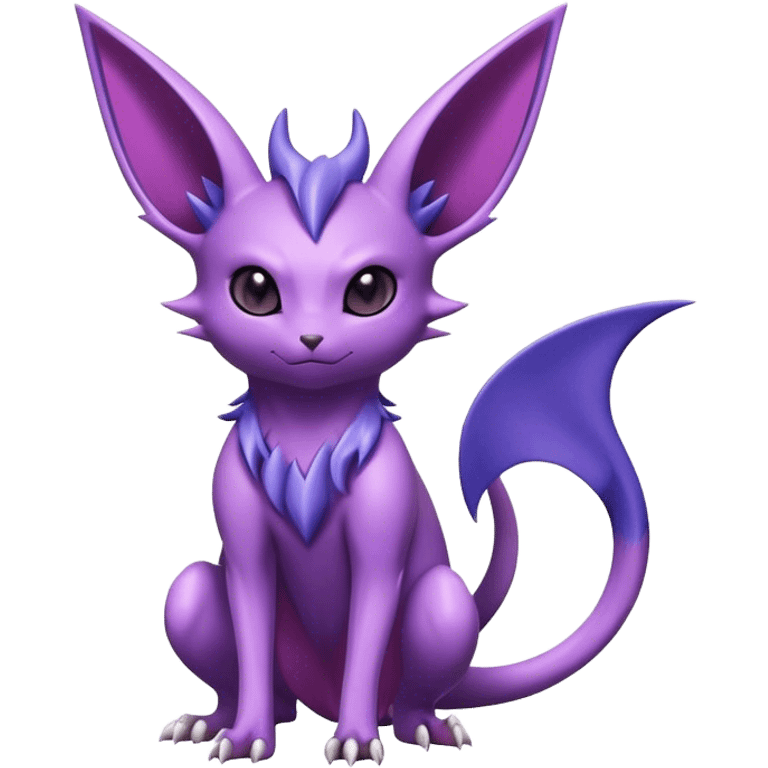 Cool Edgy Shiny Noibat-Espeon-Nidorino-hybrid  full body emoji