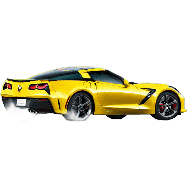 Corvette drifting  emoji