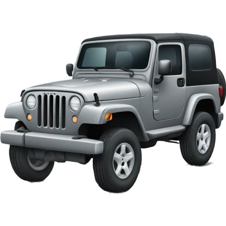 Gray 4 door jeep emoji