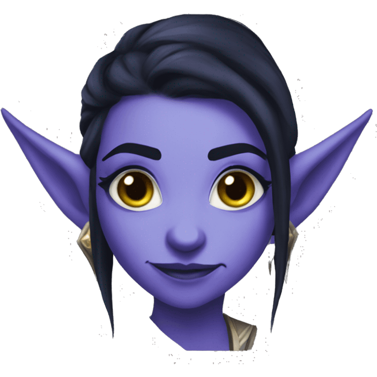 night elf female from world of warcraft emoji