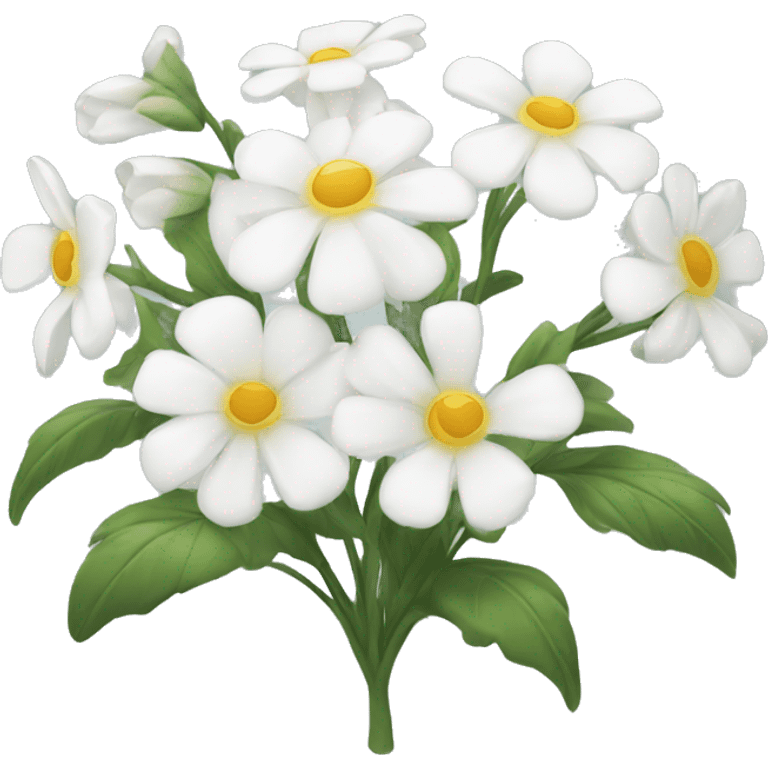 White flowers emoji