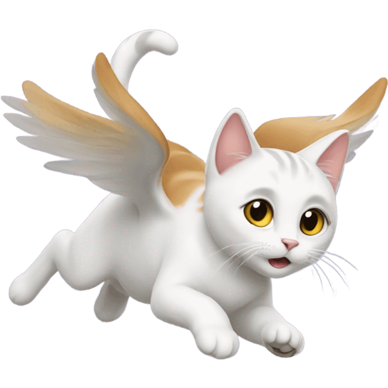 Flying cat emoji