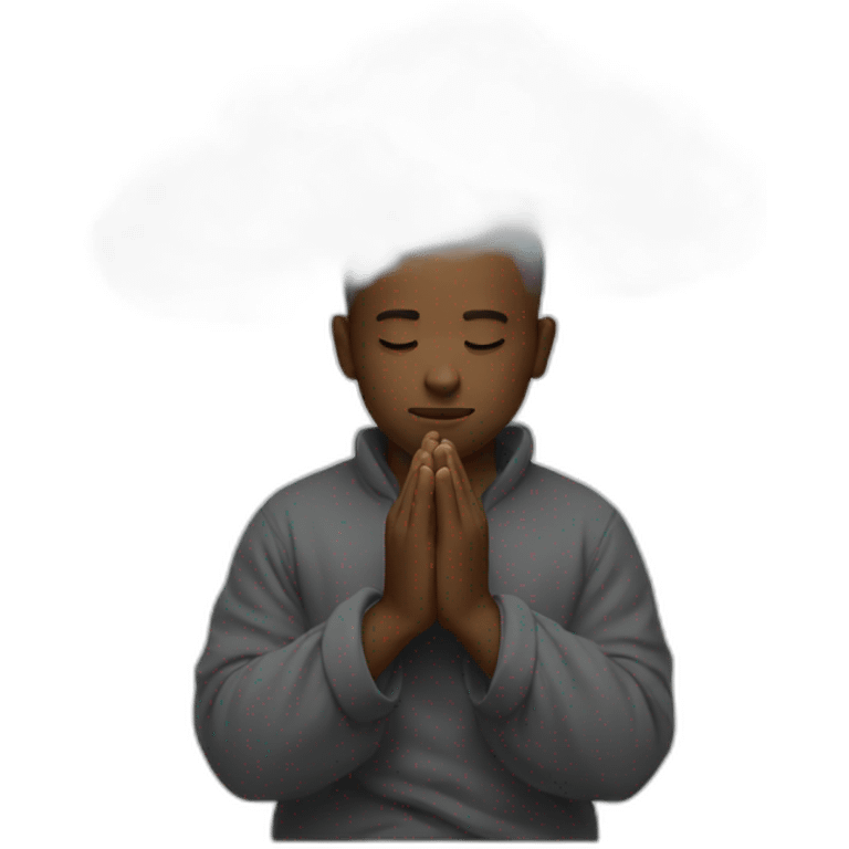 Cloud praying emoji