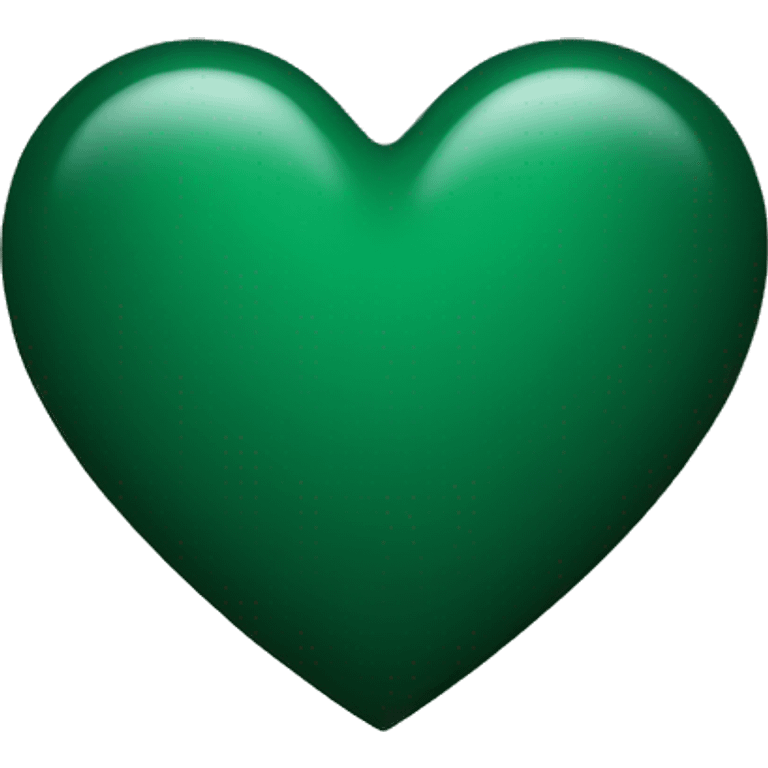 Dark green heart emoji