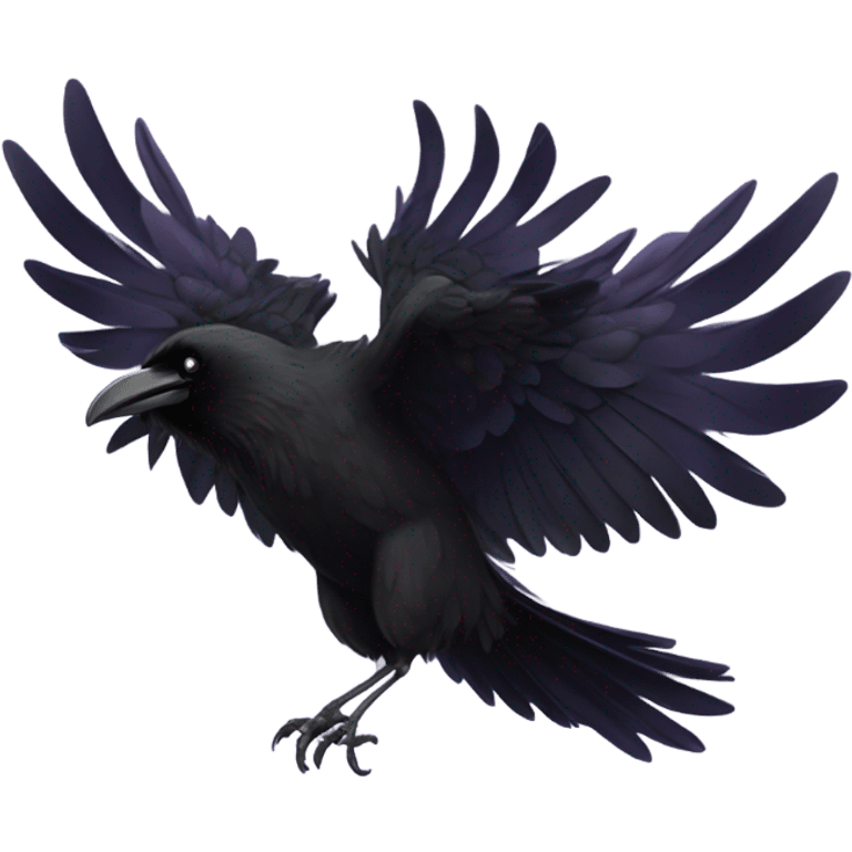 Raven crashing emoji