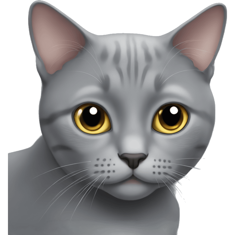 Britain grey cat emoji