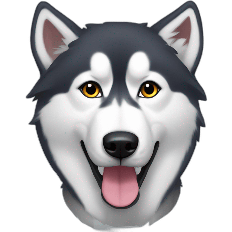 Sibérien husky devile emoji