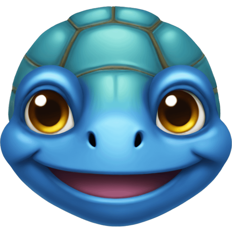 A blue turtle  emoji