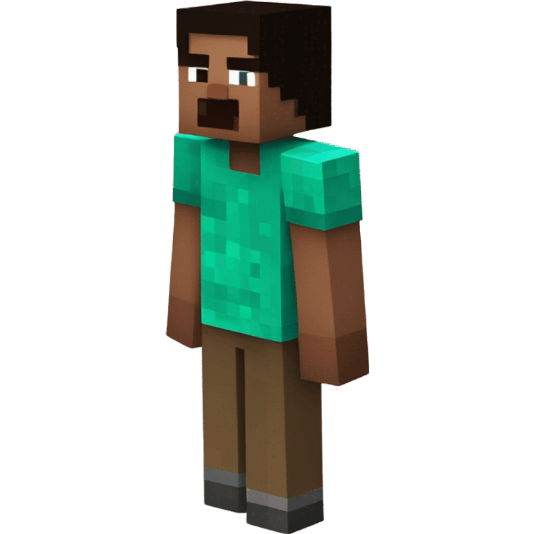 Minecraft skin pose in left emoji