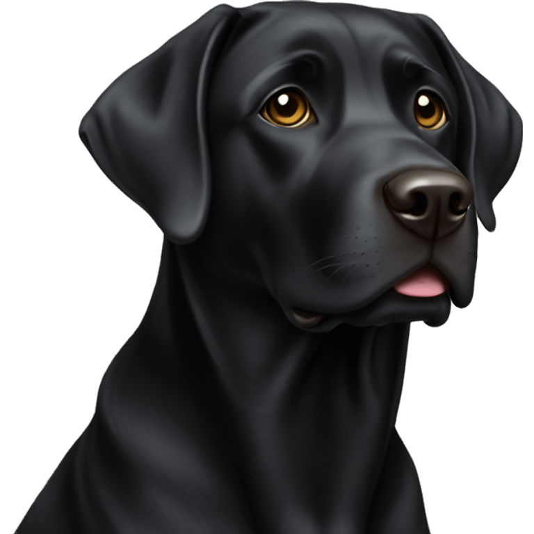 black lab emoji