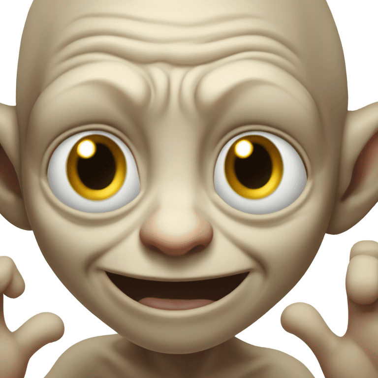 Gollum saying hi emoji