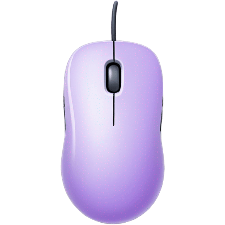 Lilac computer mouse emoji