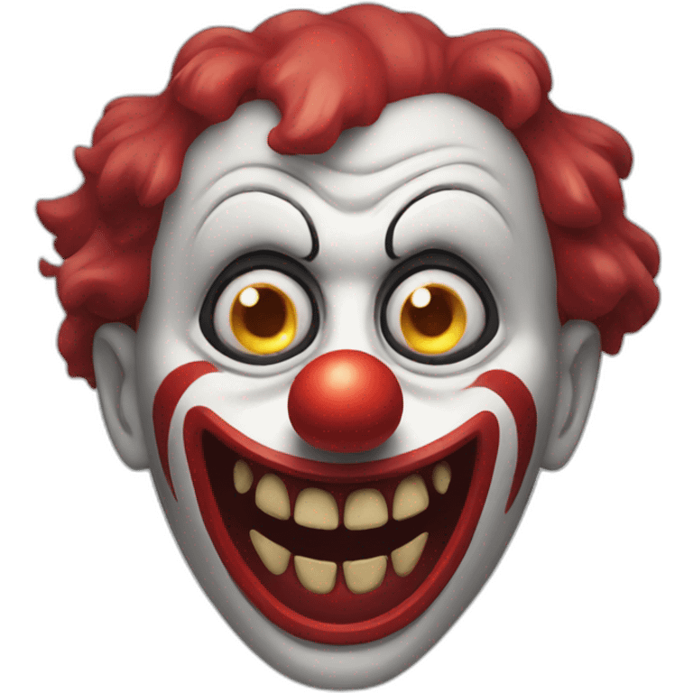 scary clown emoji